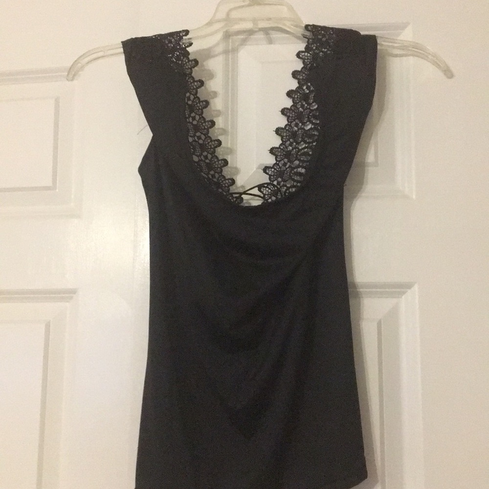 Tank top with corset back